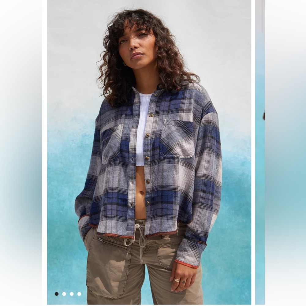 BDG Karl Drapey Flannel Shirt